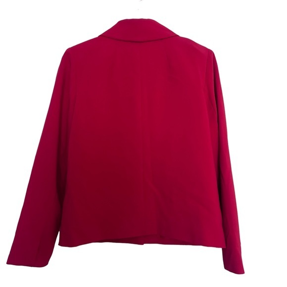 Chicos red blazer Double Button Pockets Lined Size 0 Small - Picture 2 of 9